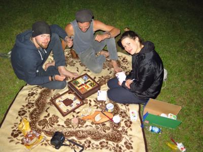 Playing ludo in Gamlitz Playing ludo in Gamlitz